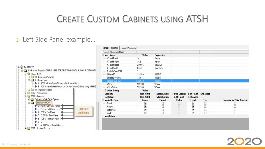 c reate c ustom c abinets using atsh 3