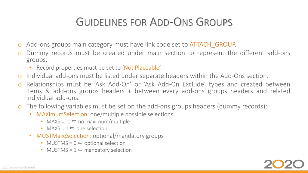 g uidelines for a dd o ns g roups 2