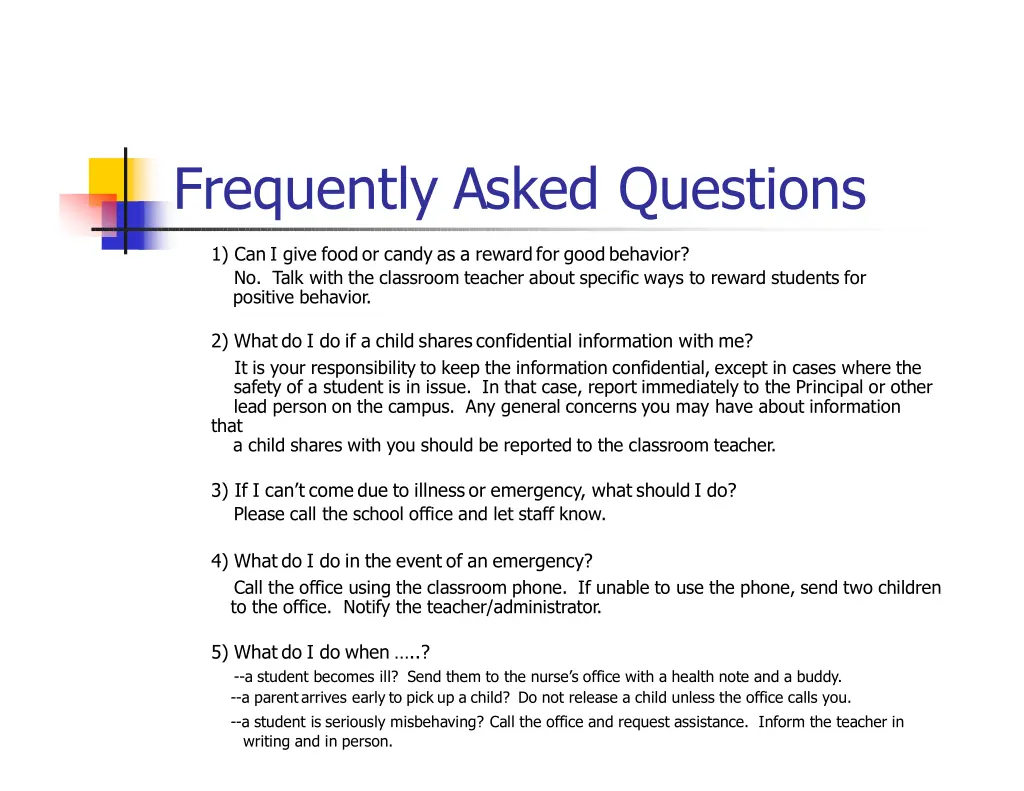 frequently asked questions