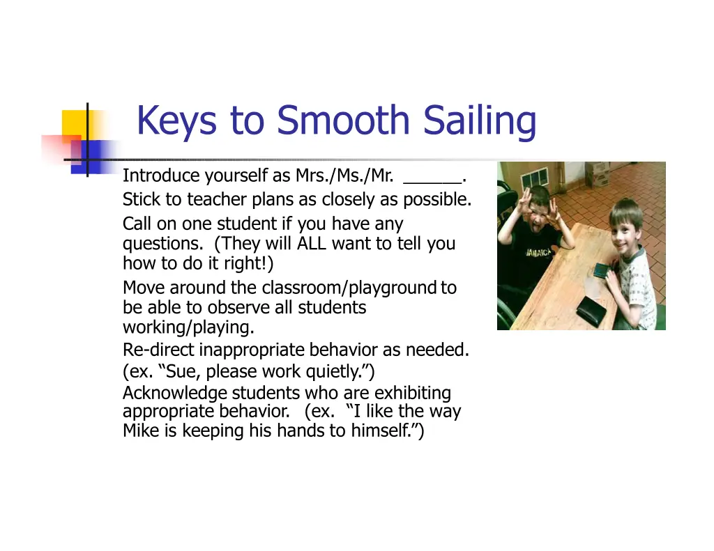 keys to smooth sailing