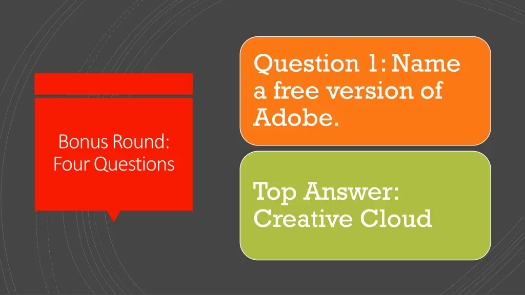 question 1 name a free version of adobe