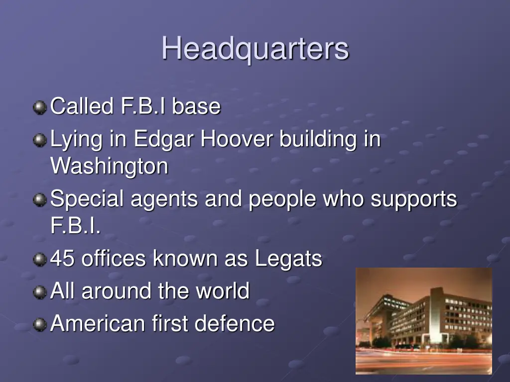 headquarters