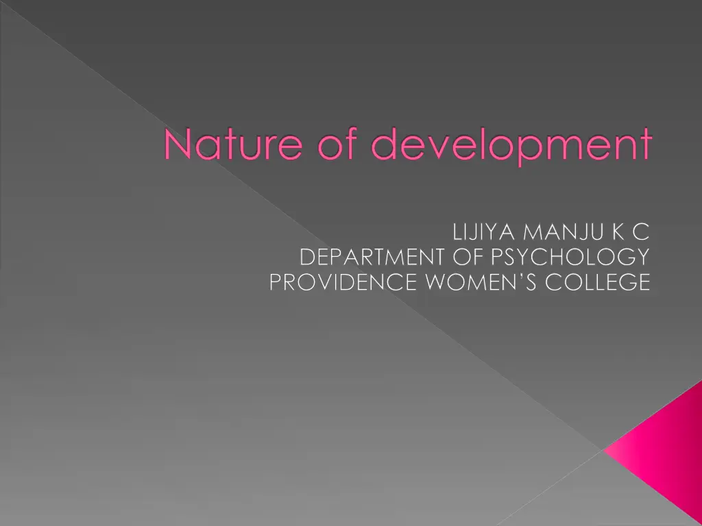 nature of development