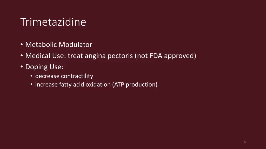 trimetazidine