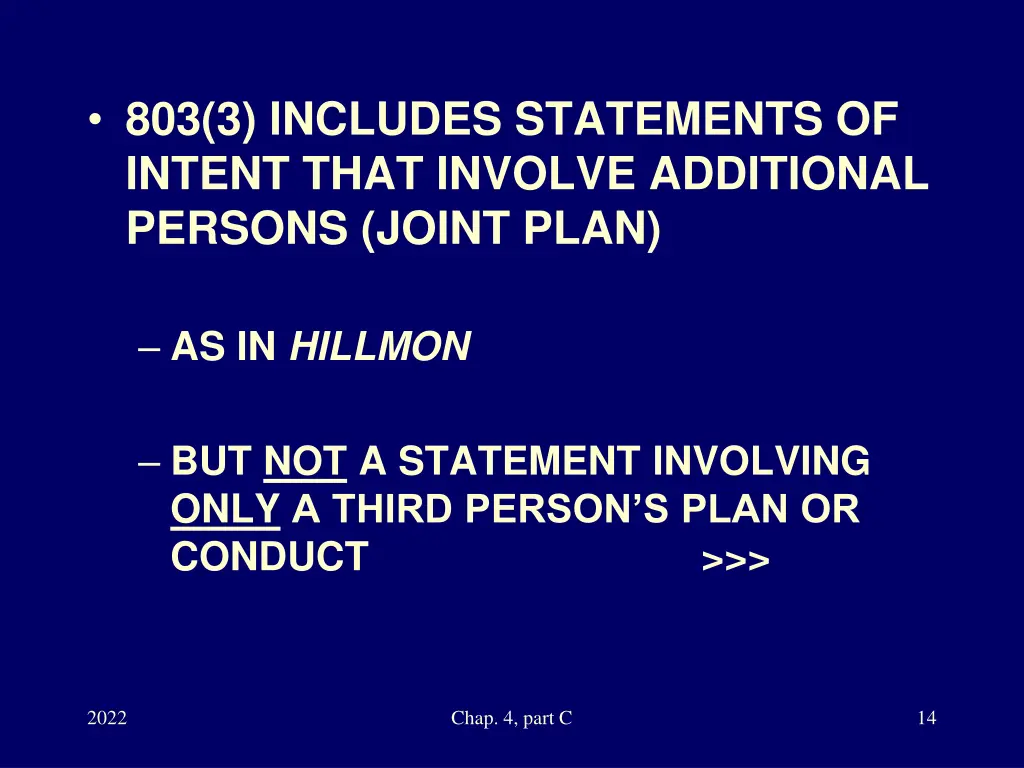 803 3 includes statements of intent that involve