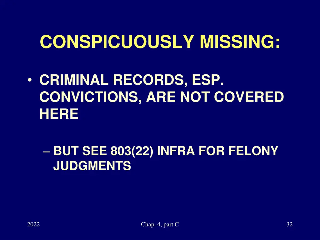 conspicuously missing