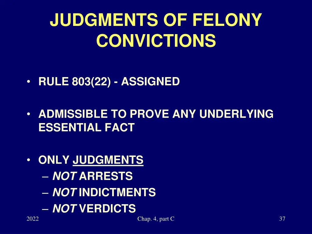 judgments of felony convictions