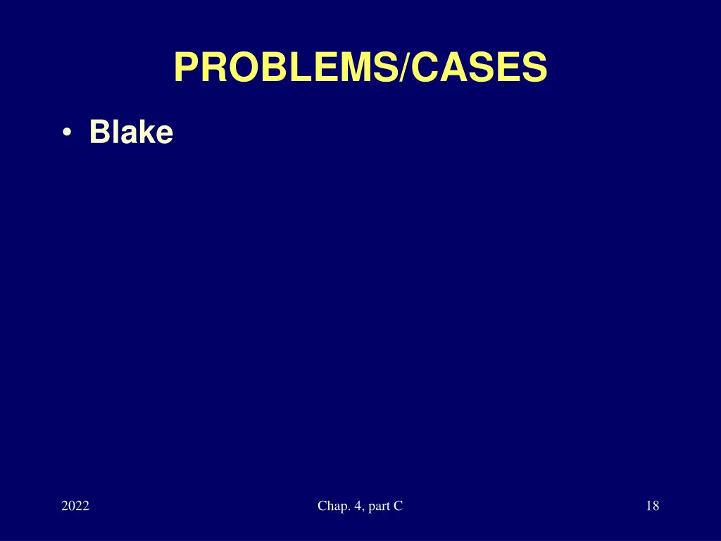 problems cases
