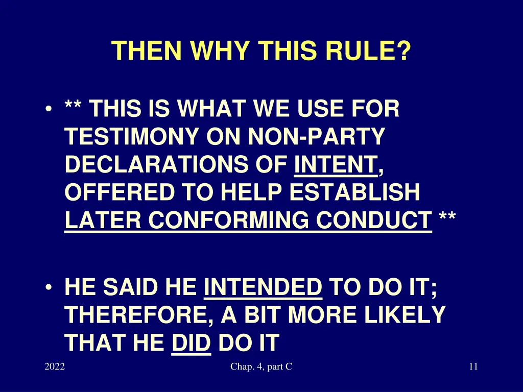 then why this rule