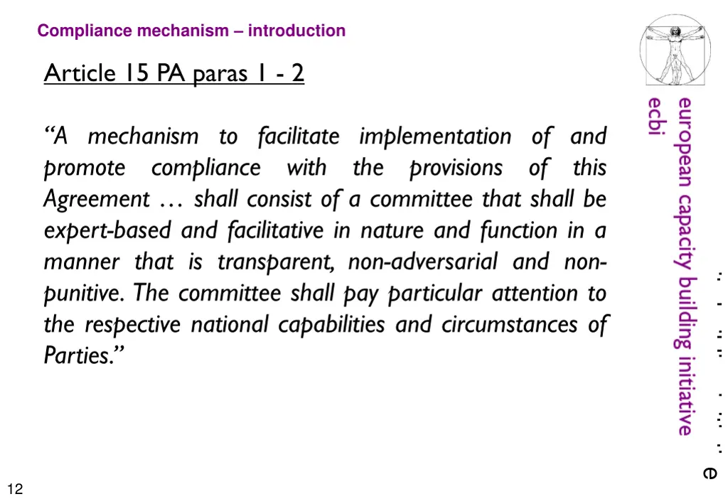 compliance mechanism introduction