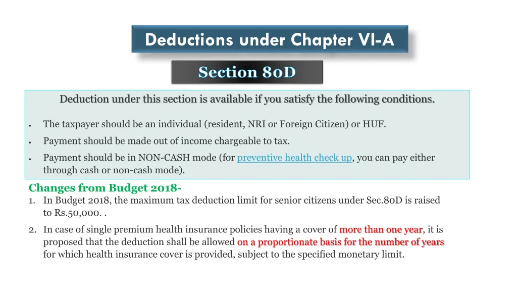 deductions under chapter vi a 3