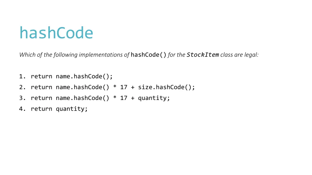 hashcode