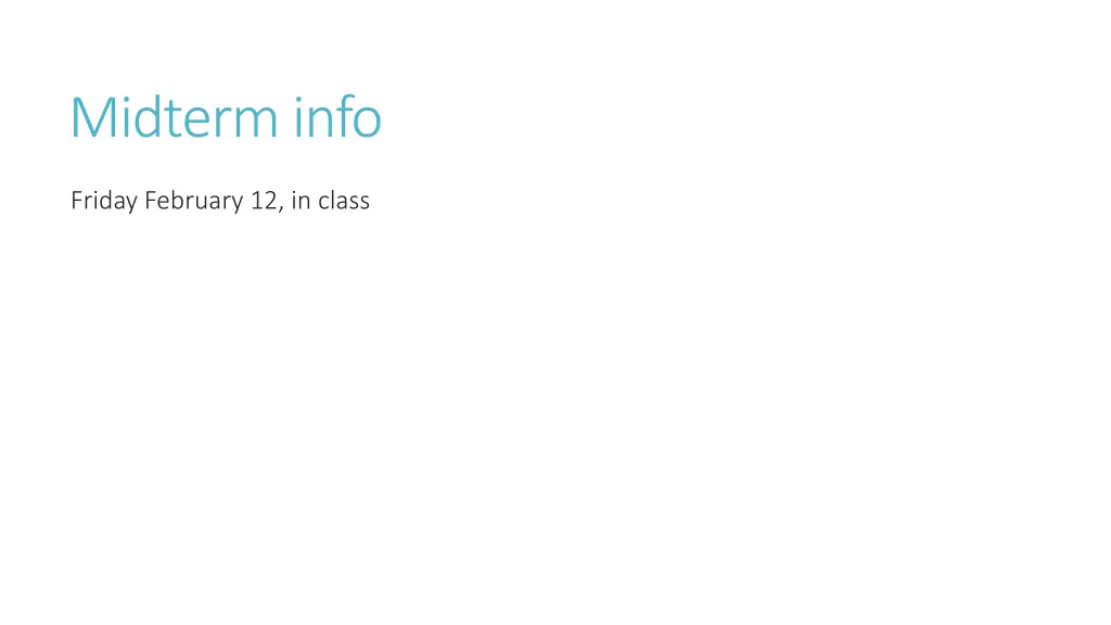 midterm info