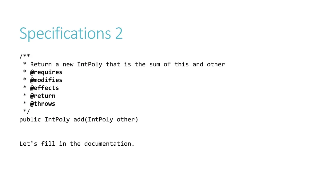 specifications 2 1