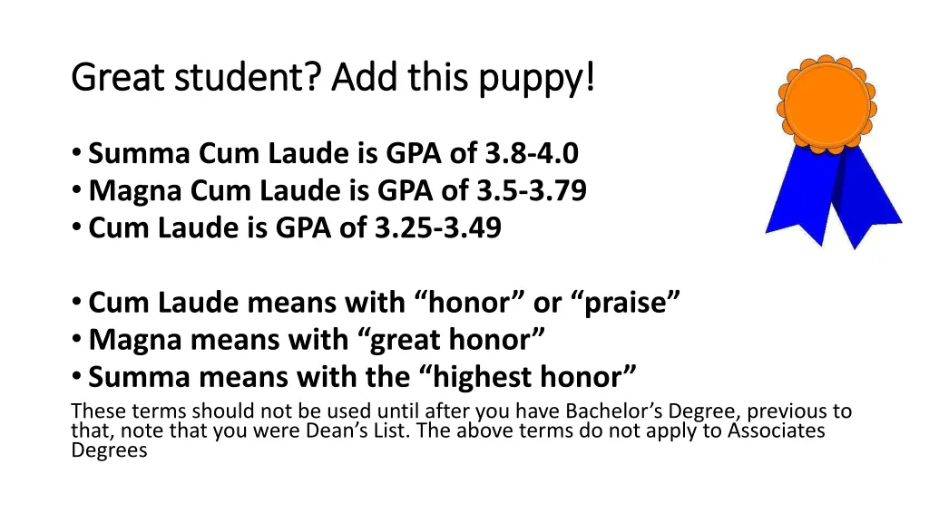 great student add this puppy great student