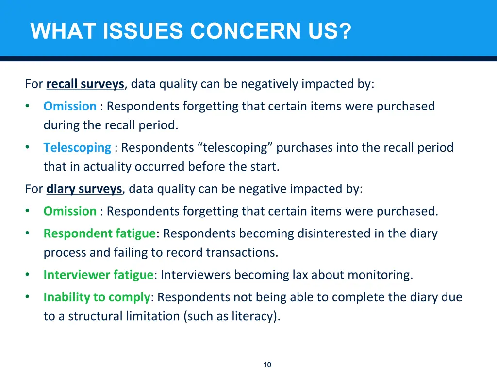 what issues concern us