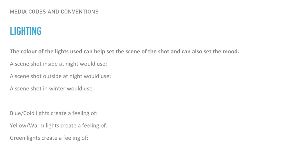 media codes and conventions 2