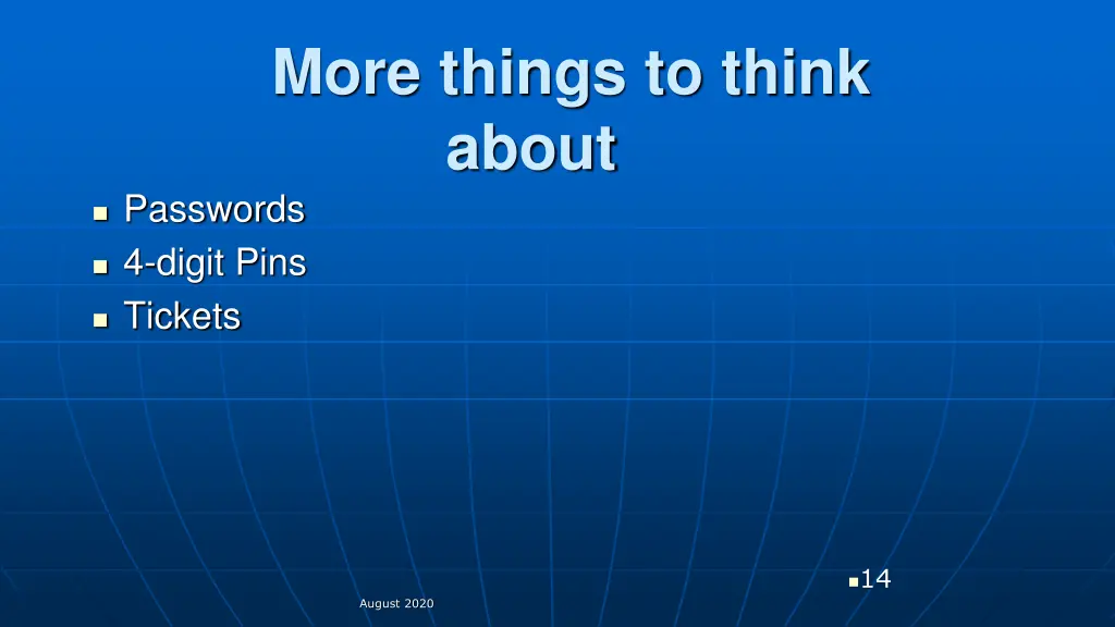 more things to think about passwords 4 digit pins