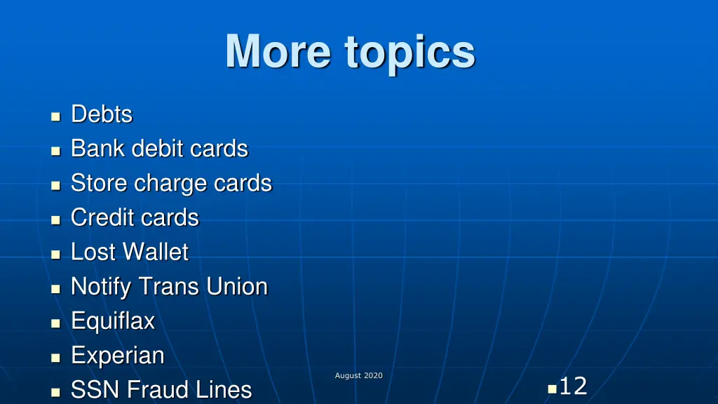 more topics 1
