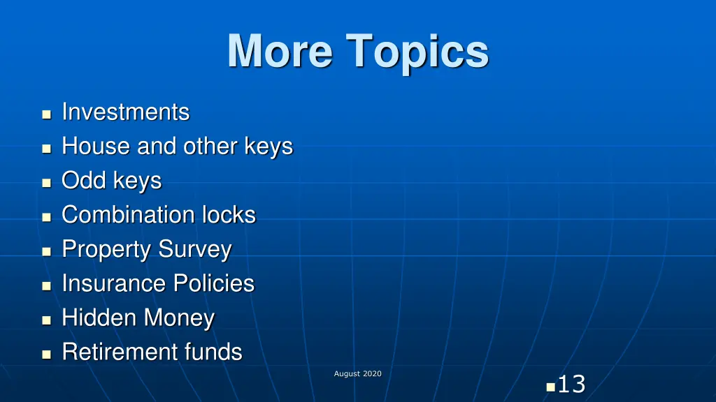more topics 2