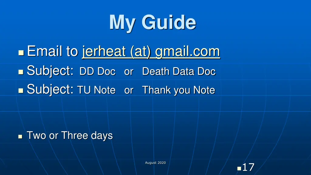 my guide