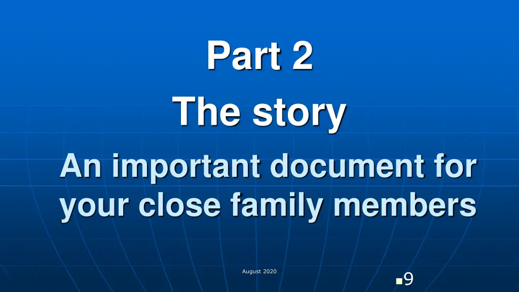 part 2 the story