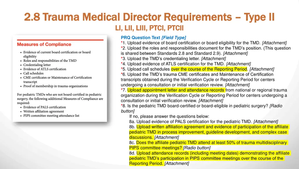 2 8 trauma medical director requirements