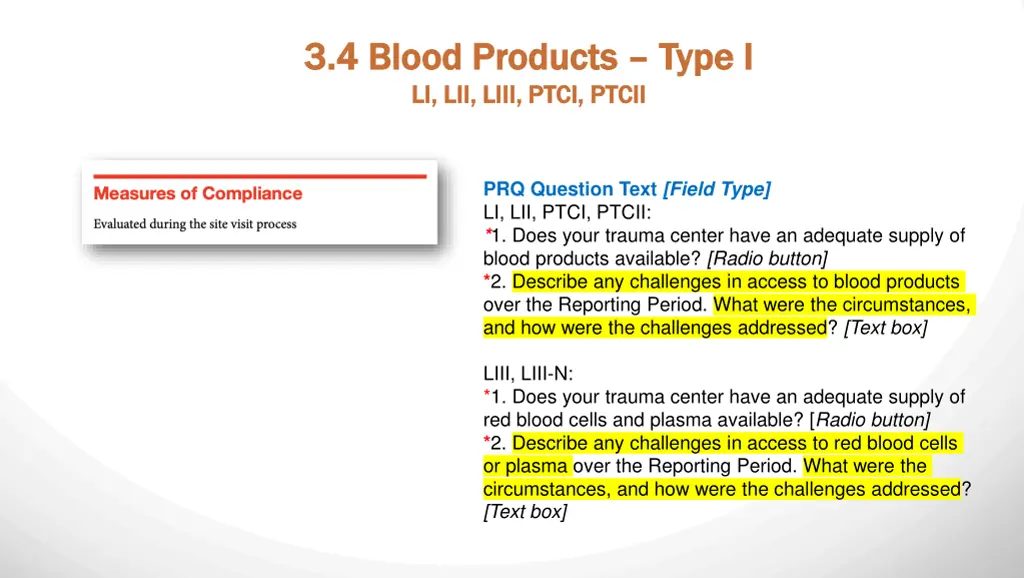 3 4 blood products 3 4 blood products type