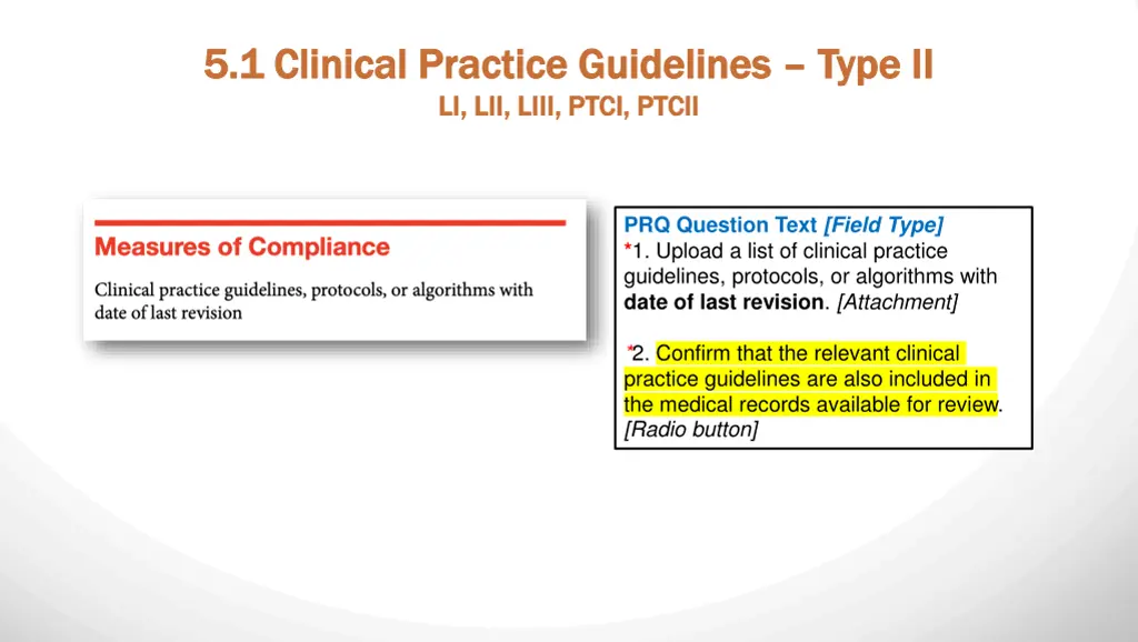 5 1 clinical practice guidelines 5 1 clinical