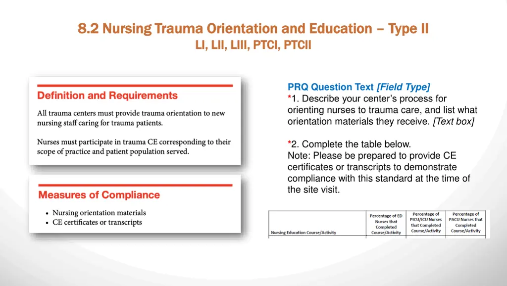 8 2 nursing trauma orientation and education