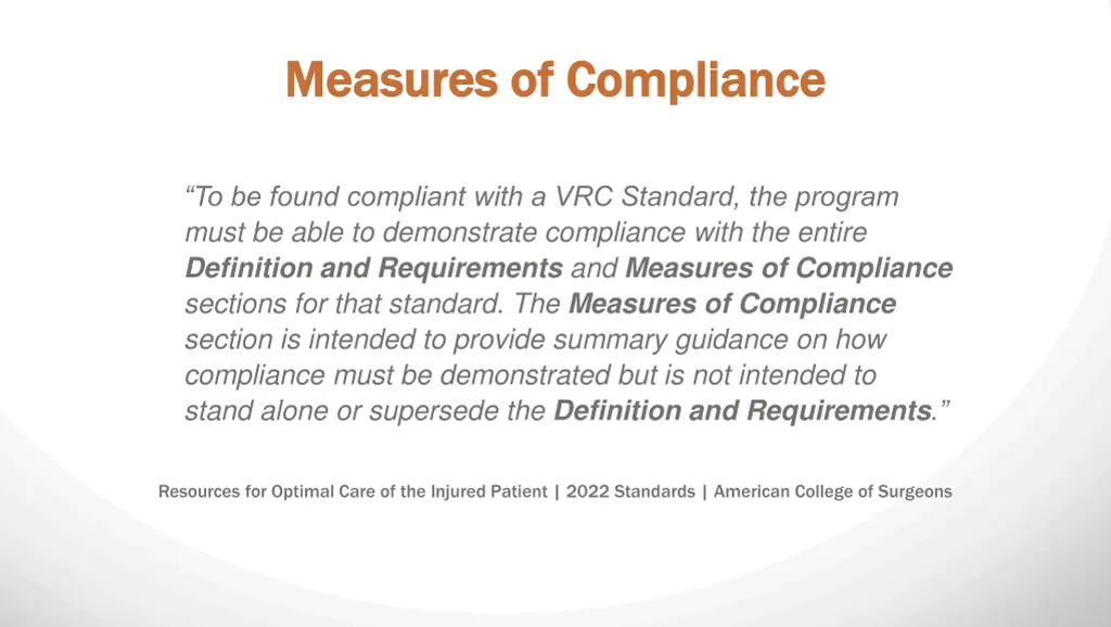 measures of compliance measures of compliance