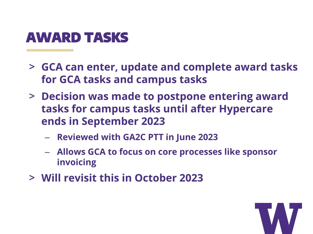 award tasks award tasks