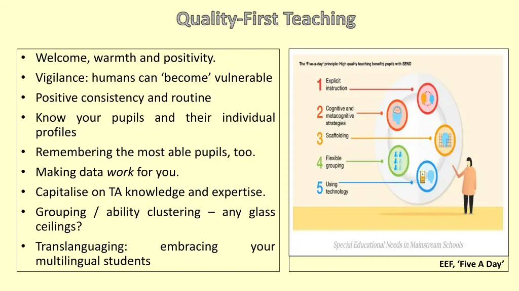 quality first teaching
