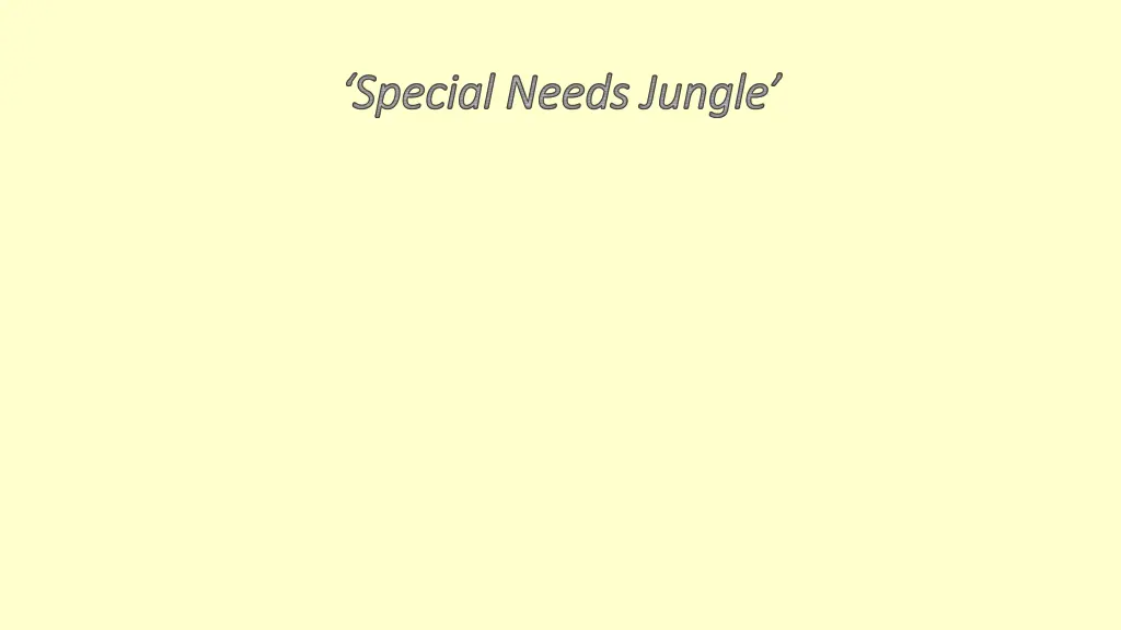 special needs jungle special needs jungle