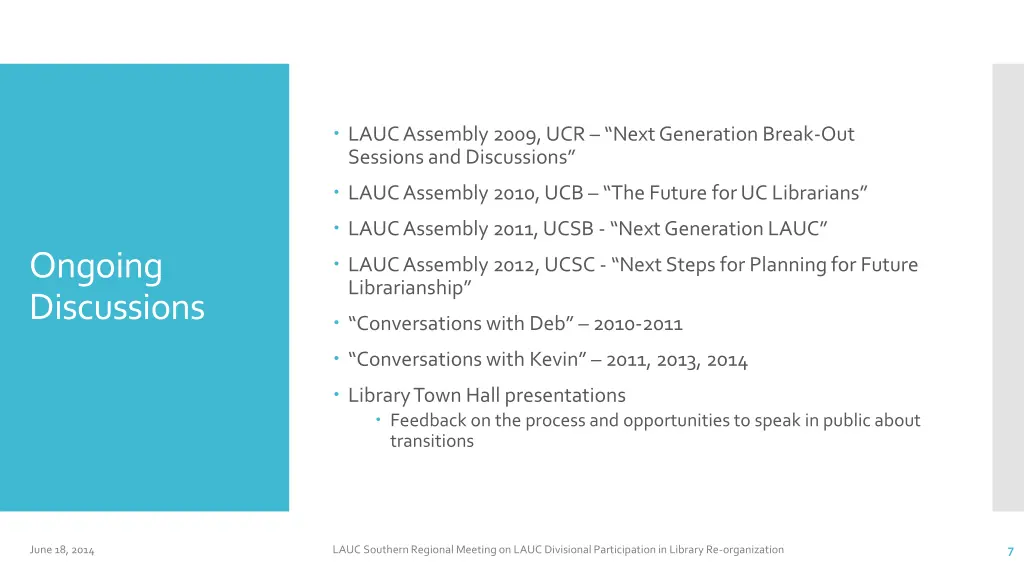 lauc assembly 2009 ucr next generation break