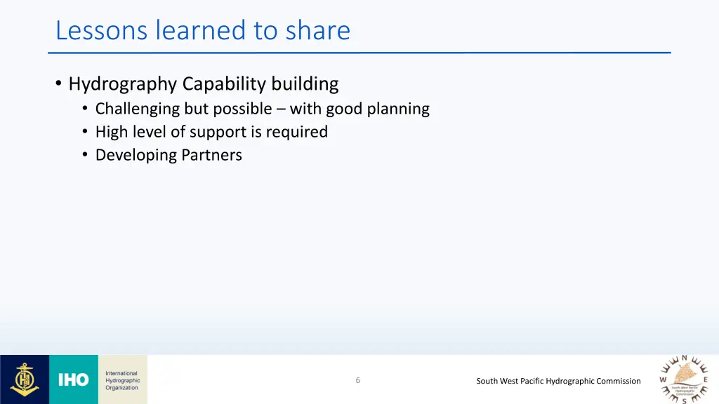 lessons learned to share