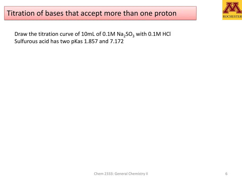 titration of bases that accept more than
