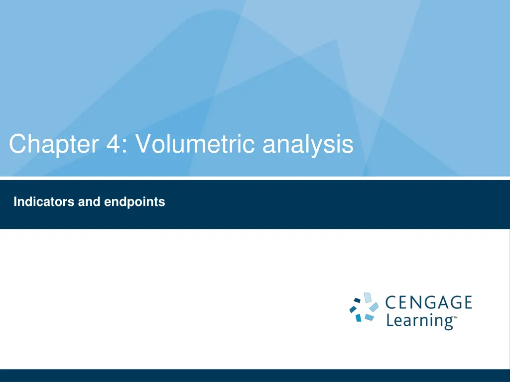 chapter 4 volumetric analysis