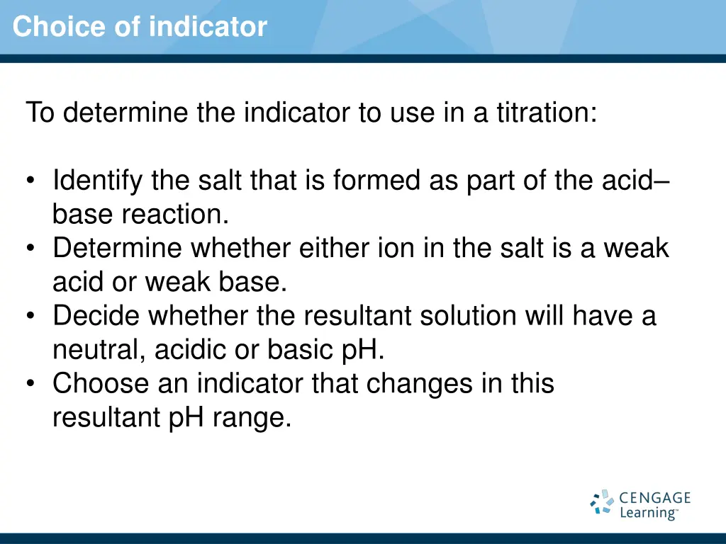 choice of indicator 2