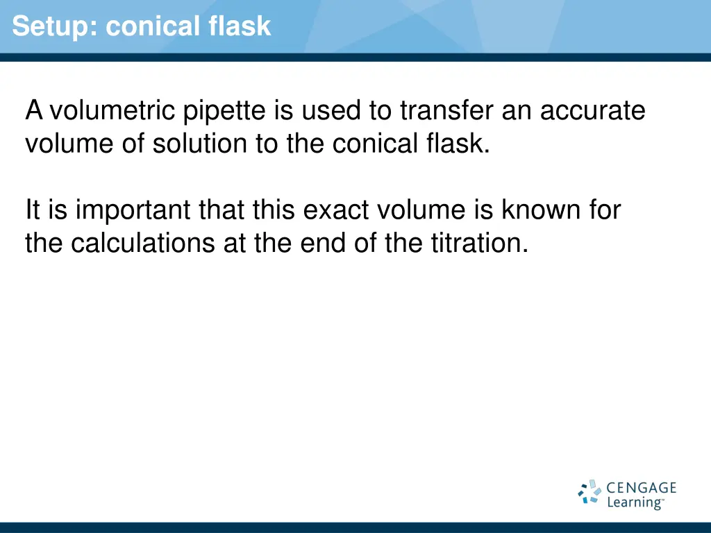 setup conical flask