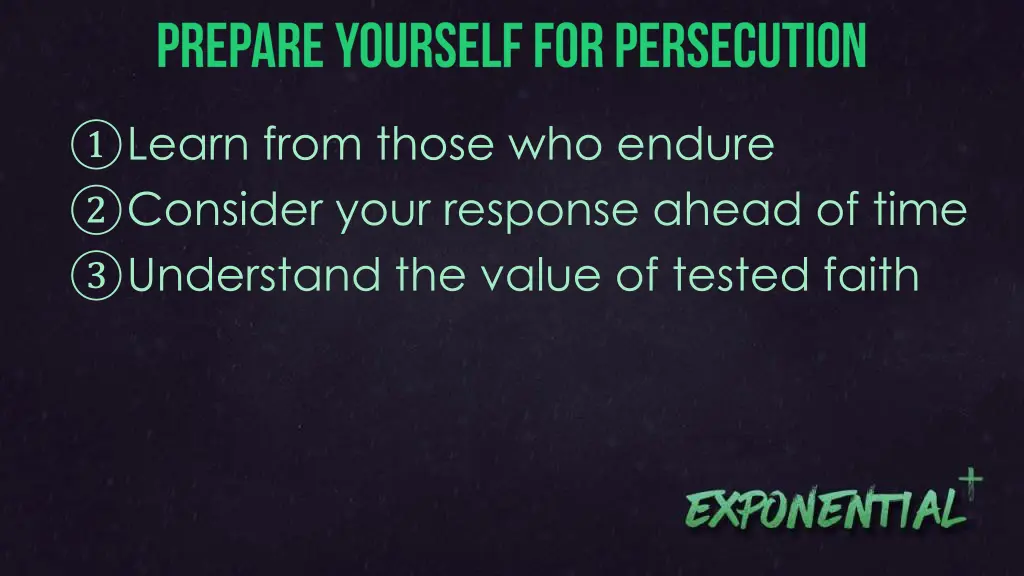 learn from those who endure consider your