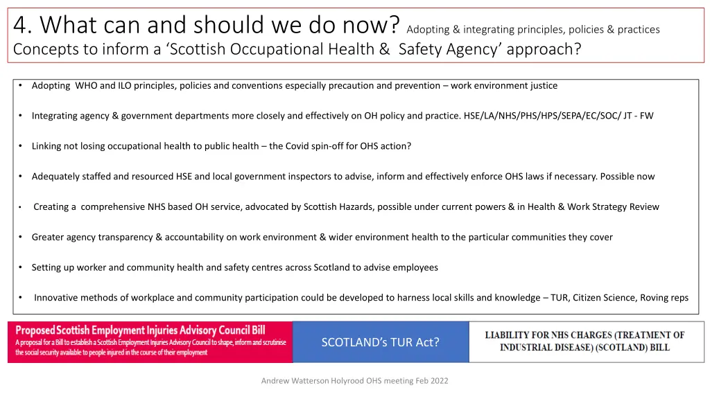 4 what can and should we do now adopting