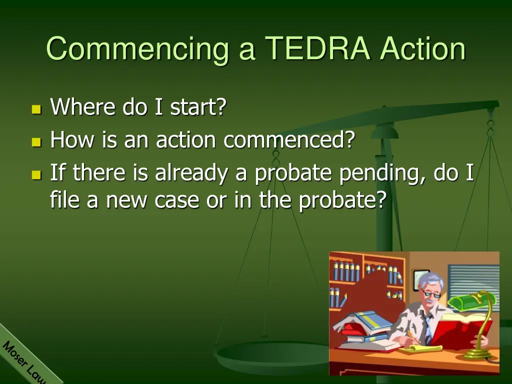 commencing a tedra action