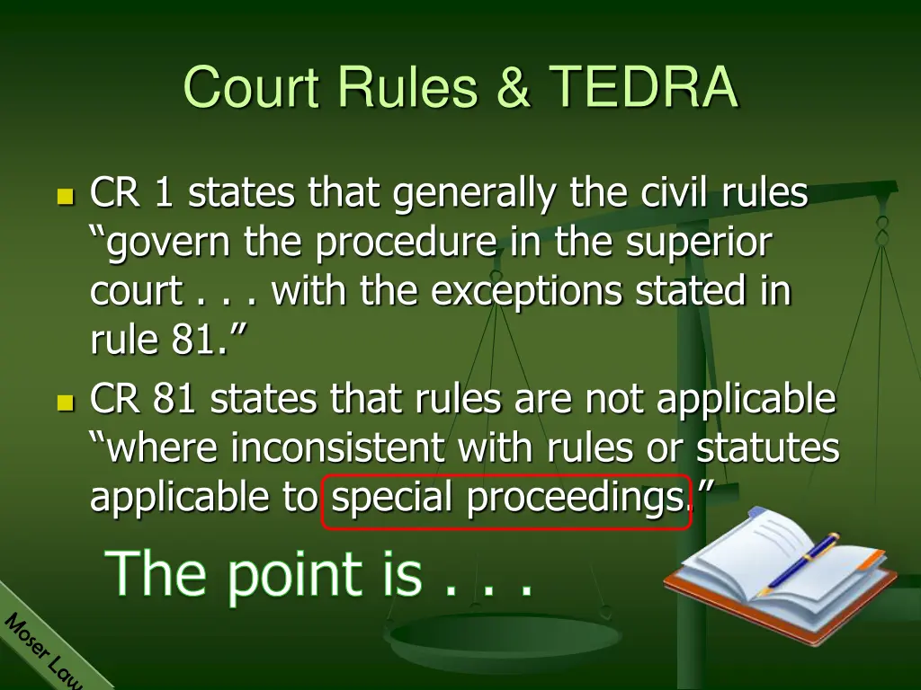 court rules tedra