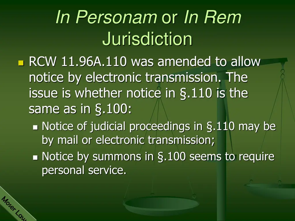 in personam or in rem jurisdiction