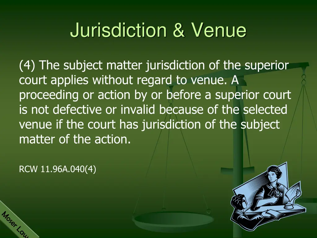 jurisdiction venue 1