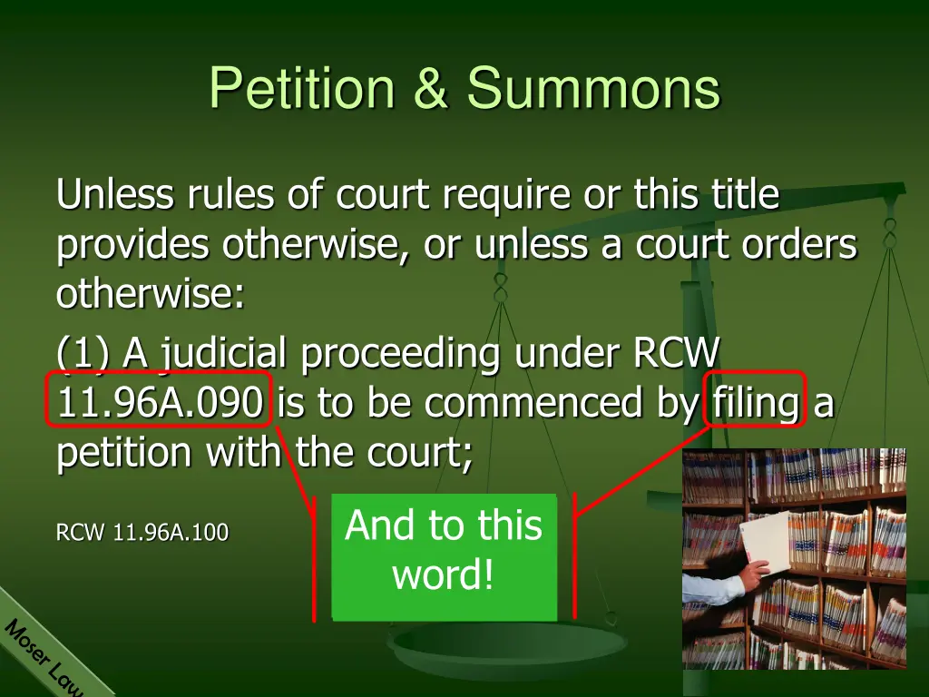 petition summons