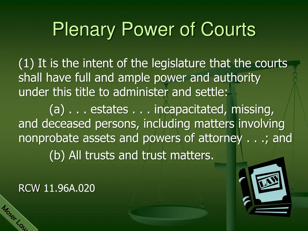 plenary power of courts