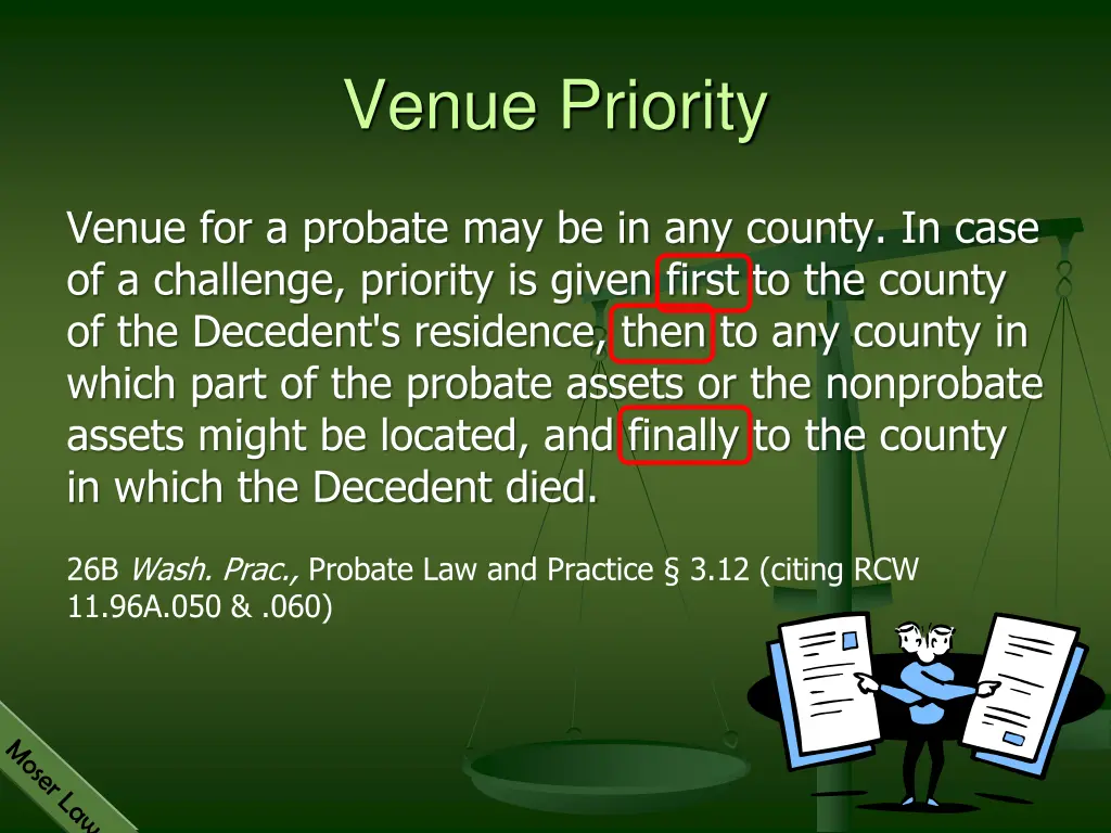 venue priority