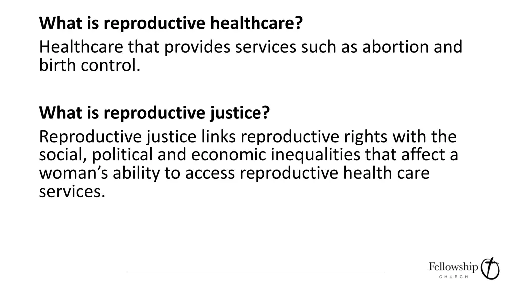 what is reproductive healthcare healthcare that